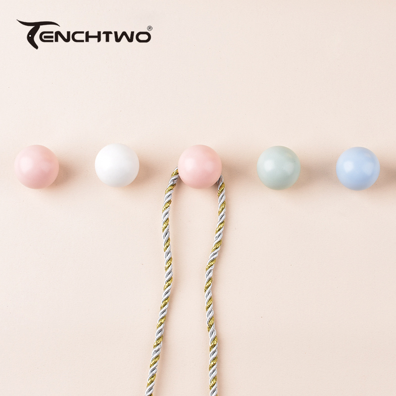 Furniture Hardware Brackets - Kait keramik bulat gantungan baju kait