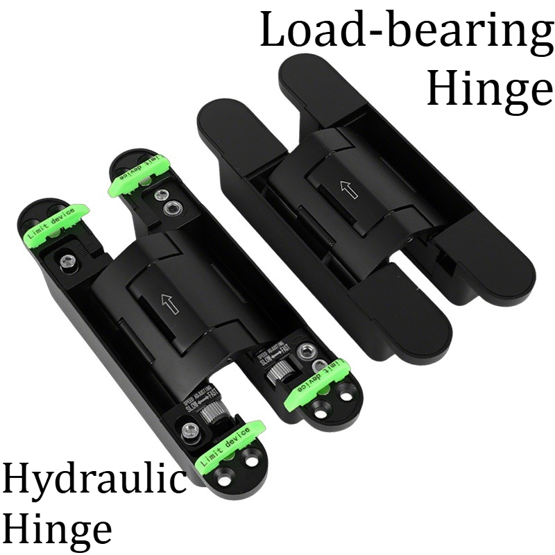 Furniture Hardware Types - Engsel Pintu Hidrolik Hitam 2D Dapat