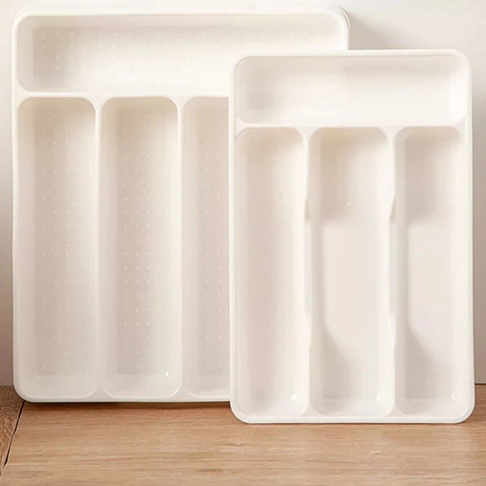 Drawer Organizer Peg - Kotak Penyimpanan Peralatan Makan 4/5 Kompartemen,