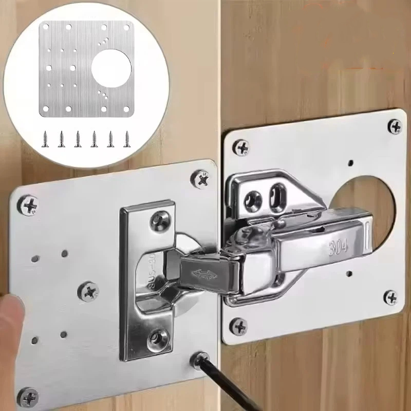 Furniture Hardware Replacement Parts - Pelat Perbaikan Engsel Kabinet Baja Tahan