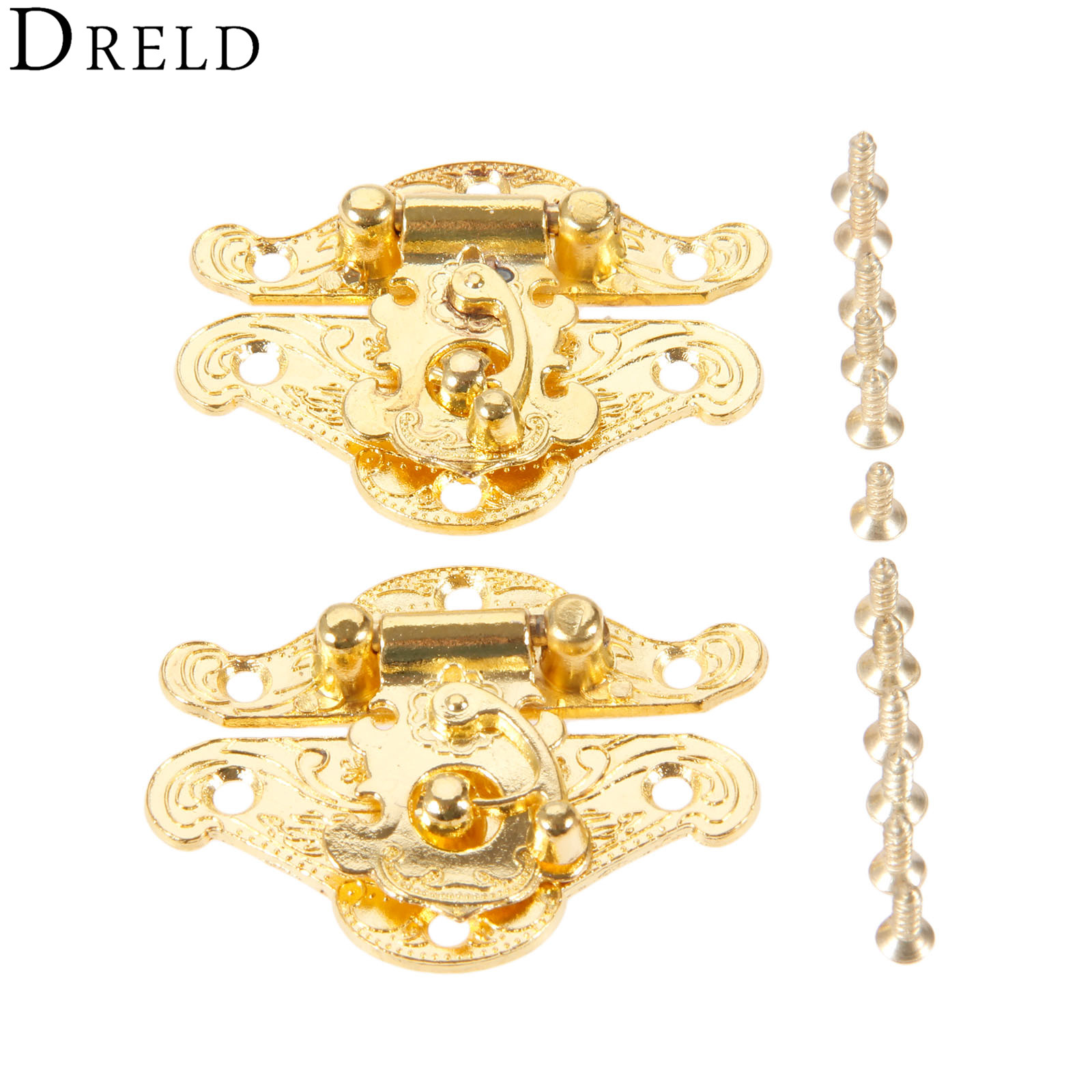 Furniture Hardware Manufacturer - Drold 2 Buah Grendel Box Emas