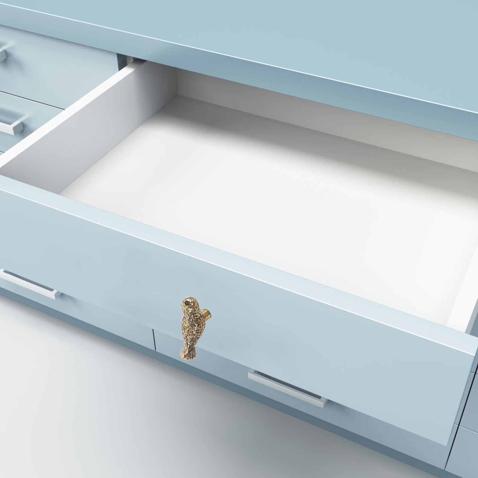 Unique Furniture Hardware - 2 Buah Kenop Pintu Kabinet Kuningan