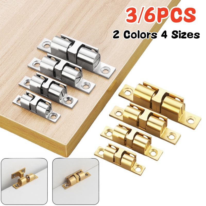 Furniture Hardware Brackets - 3/6 Buah Penangkap Bola Pintu Lemari