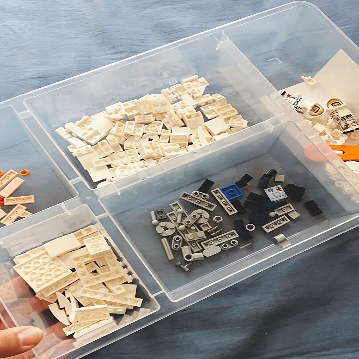 Drawer Organizer Peg - 2 Buah Kotak Penyimpanan Terbagi, Organizer
