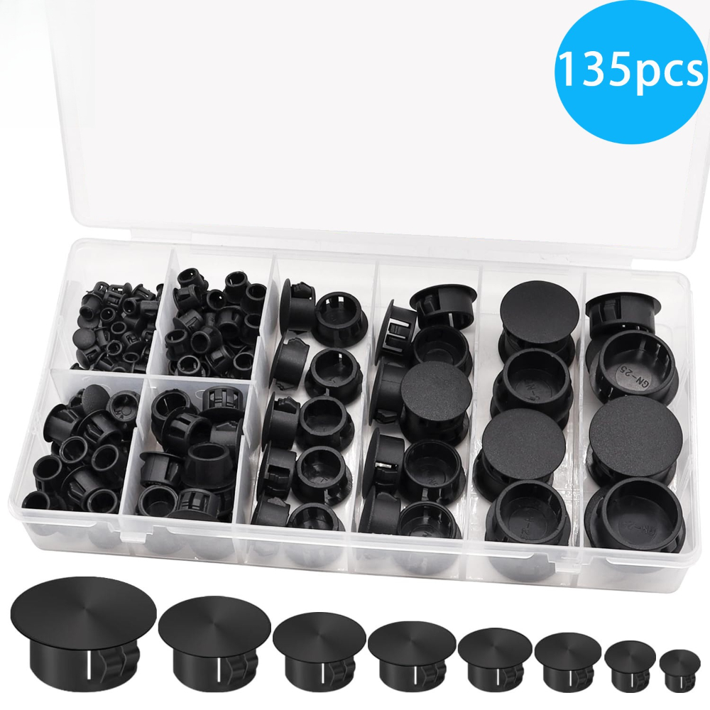 Furniture Hardware Types - 135 pcs Penutup Lubang Plastik Tipe