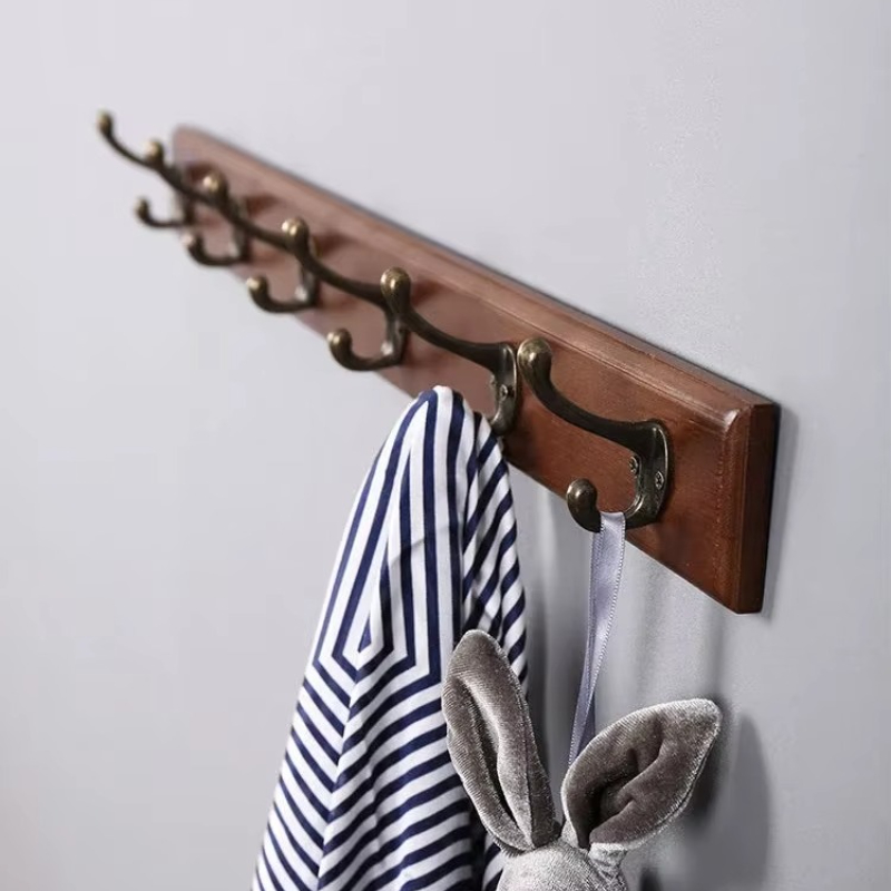 Furniture Hook Hardware - Rak Mantel Kayu Solid Terpasang Di