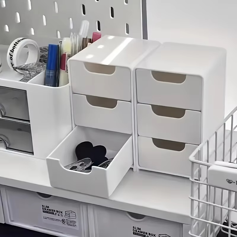 Drawer Organizer Peg - Organizer Meja 3 Tingkat yang Chic