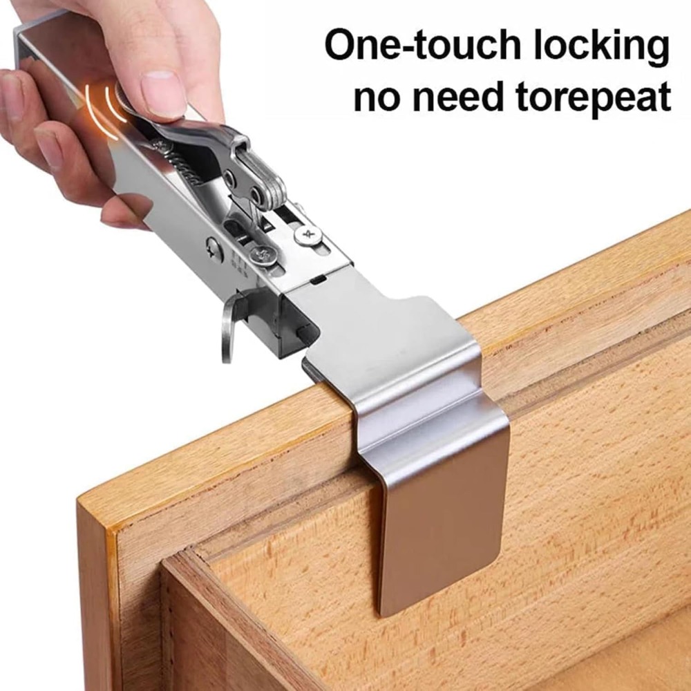 Drawer Organizer Peg - Klem Pemasangan Depan Laci Pemasangan Cepat,