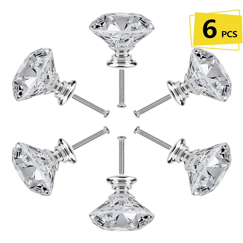 Furniture Hardware Products - 6 Buah Kenop Kabinet dengan Sekrup