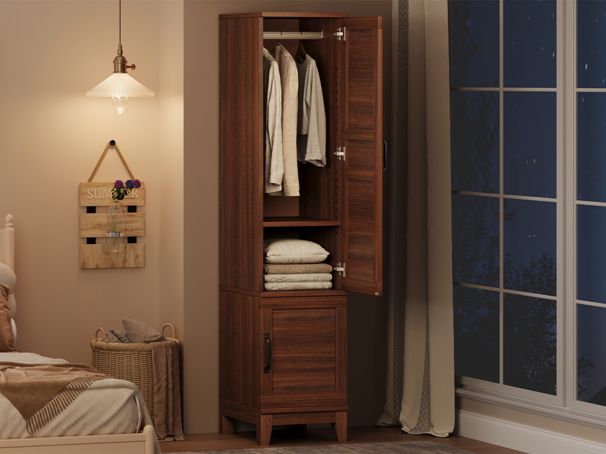 Furniture Hardware Replacement Parts - Lemari Pakaian Kayu – Tinggi 72
