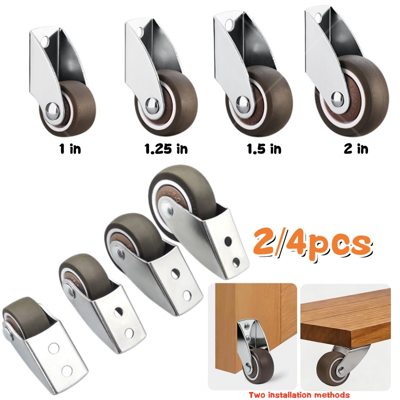 Furniture Hardware Types - 2/4 buah Roda Penyangga Bawah Pintu