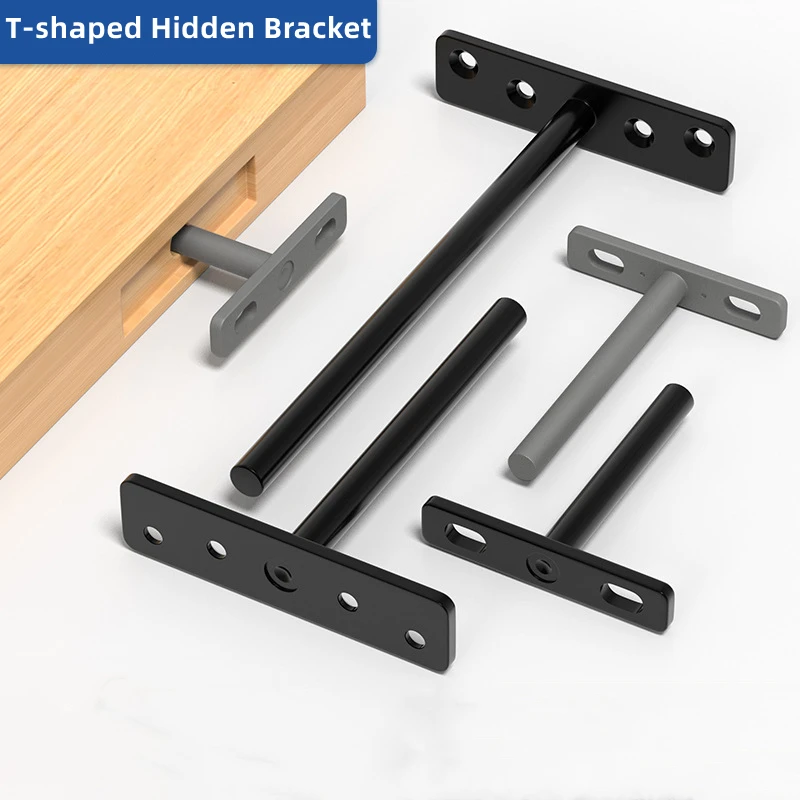 Furniture Hardware Types - 1 Buah Braket T Penyangga Tak