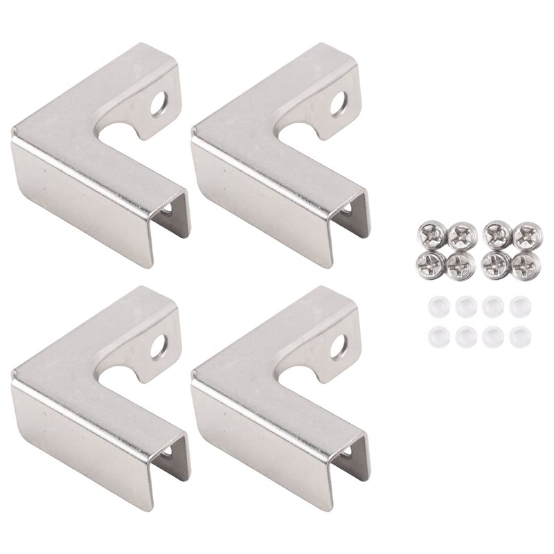 Furniture Hardware Types - ABUI-4 Buah Klip Pemasangan Kaca Tipe