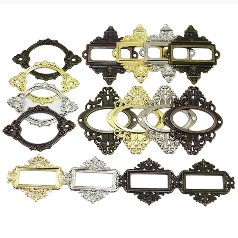 Furniture Hardware Photos - 3 Buah Aksesori Berukir Antik Label
