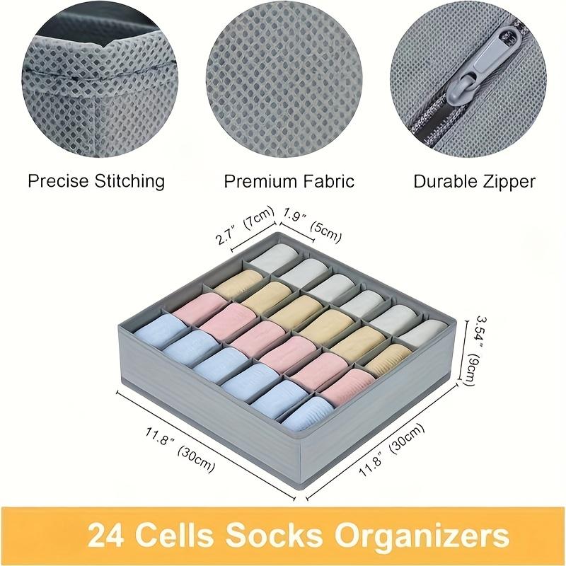 Kotak Penyimpanan Lipat 24 Gri - Drawer Organizer Peg ulasan dan harga