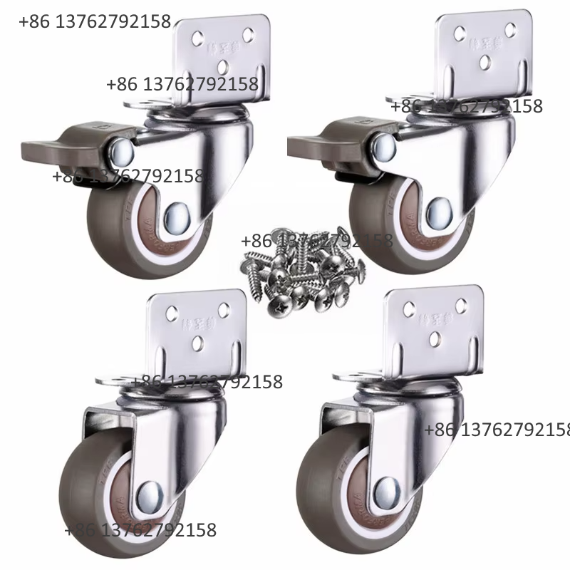 4 Buah Roda Putar Karet Lembut - Furniture Hardware For Bed ulasan dan harga
