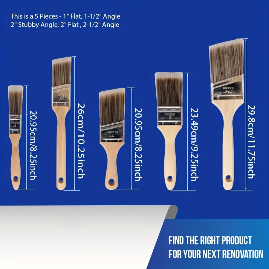 5 Buah Kuas Cat Kualitas Tingg - Furniture Hardware Products ulasan dan harga