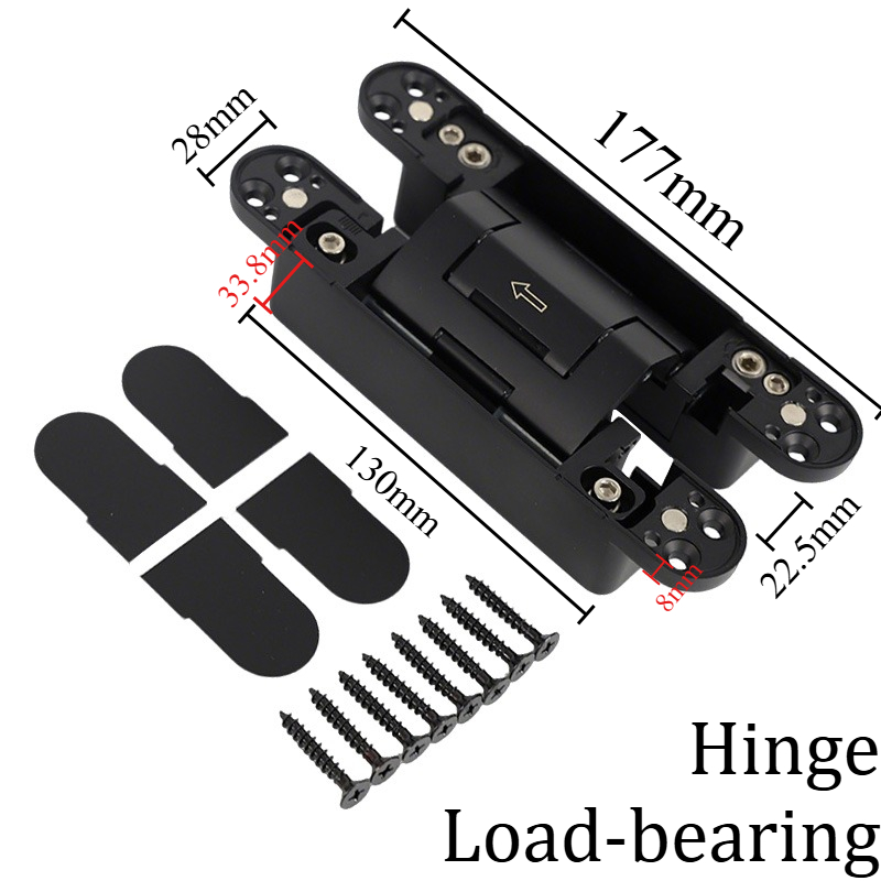 Engsel Pintu Hidrolik Hitam 2D - Furniture Hardware Types ulasan dan harga