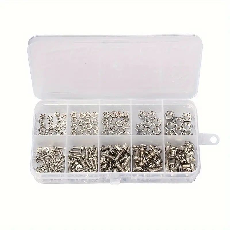 320PCS Set Mur & Baut Hex M2-M - Furniture Hardware Nut ulasan dan harga