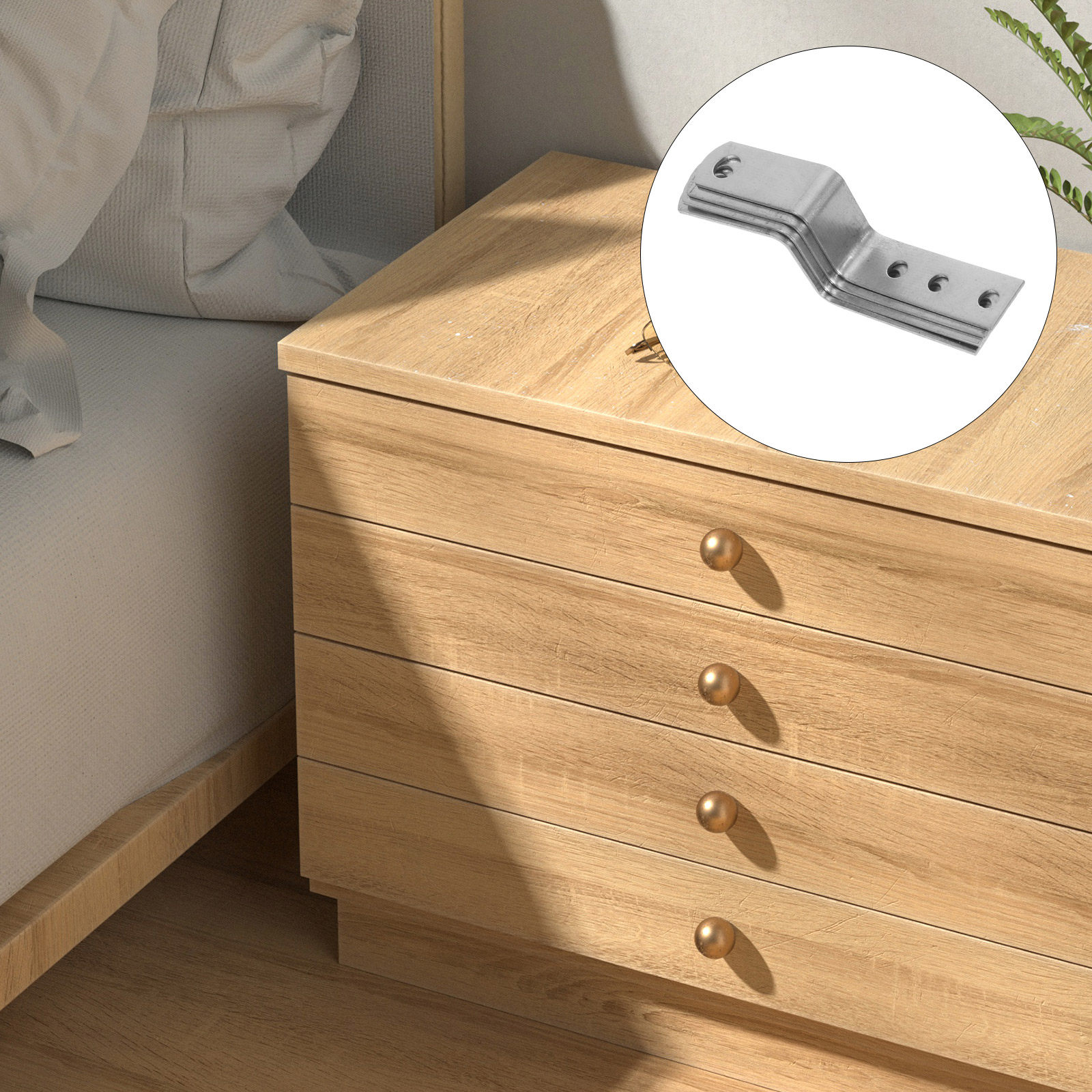 4 Buah Braket Logam Kunci Laci - Furniture Hardware Photos ulasan dan harga