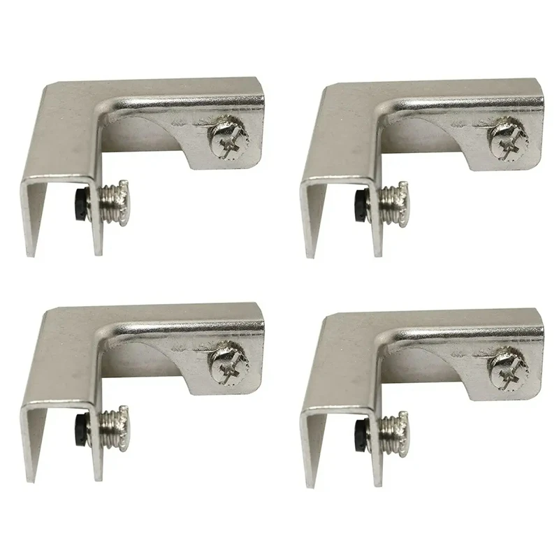 4 Buah Klip Pemasangan Kaca Ti - Furniture Hardware Types ulasan dan harga