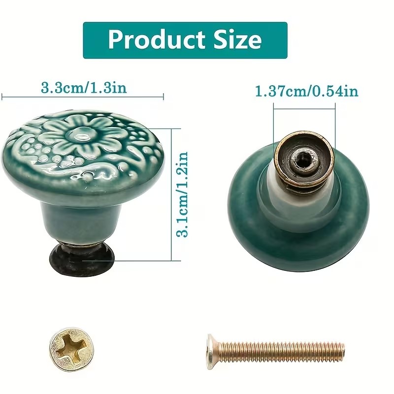 12 buah kenop kabinet keramik, - Furniture Hardware Products ulasan dan harga