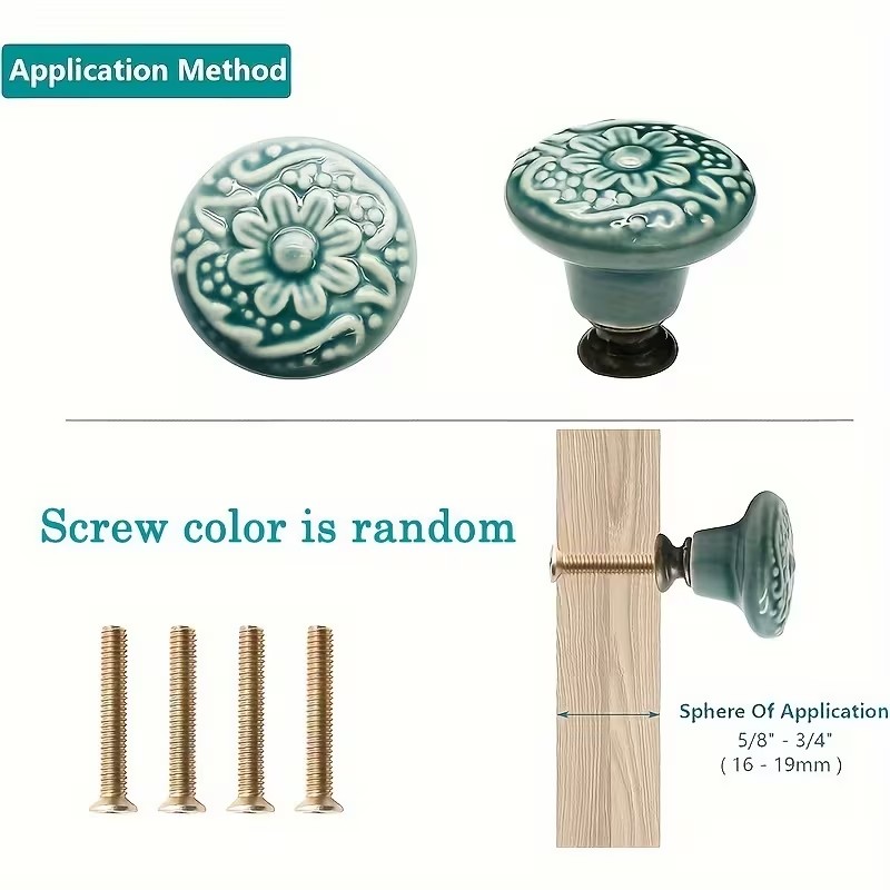 12 buah kenop kabinet keramik, - Furniture Hardware Products ulasan dan harga