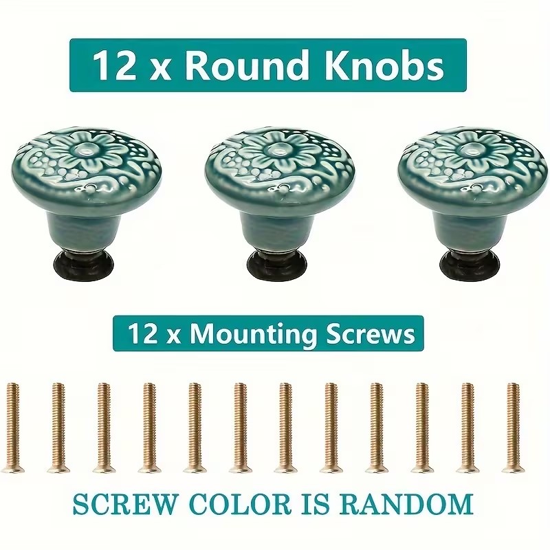 12 buah kenop kabinet keramik, - Furniture Hardware Products ulasan dan harga