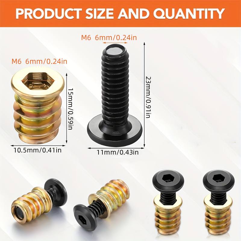10 Buah Kit Alat Kombinasi Mur - Furniture Hardware Nut ulasan dan harga