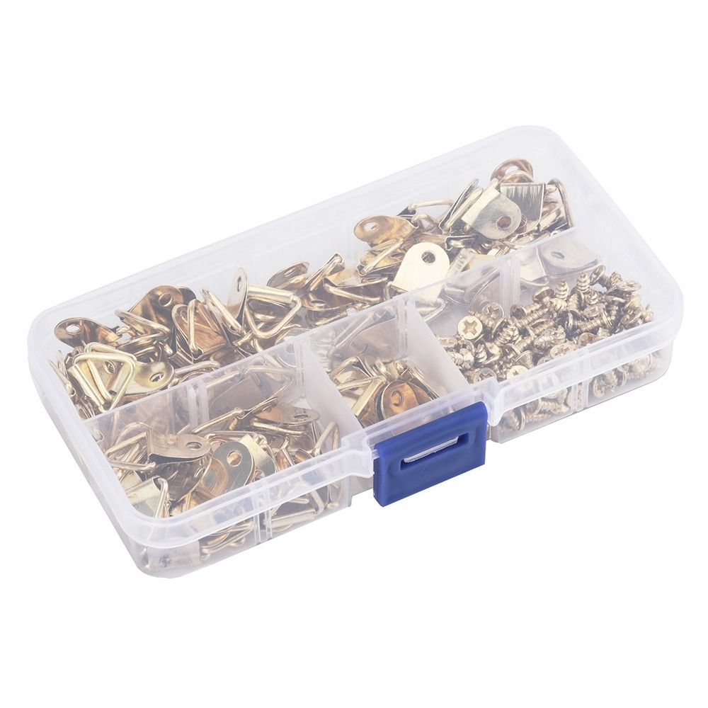 100 buah emas lubang ganda seg - Furniture Hook Hardware ulasan dan harga