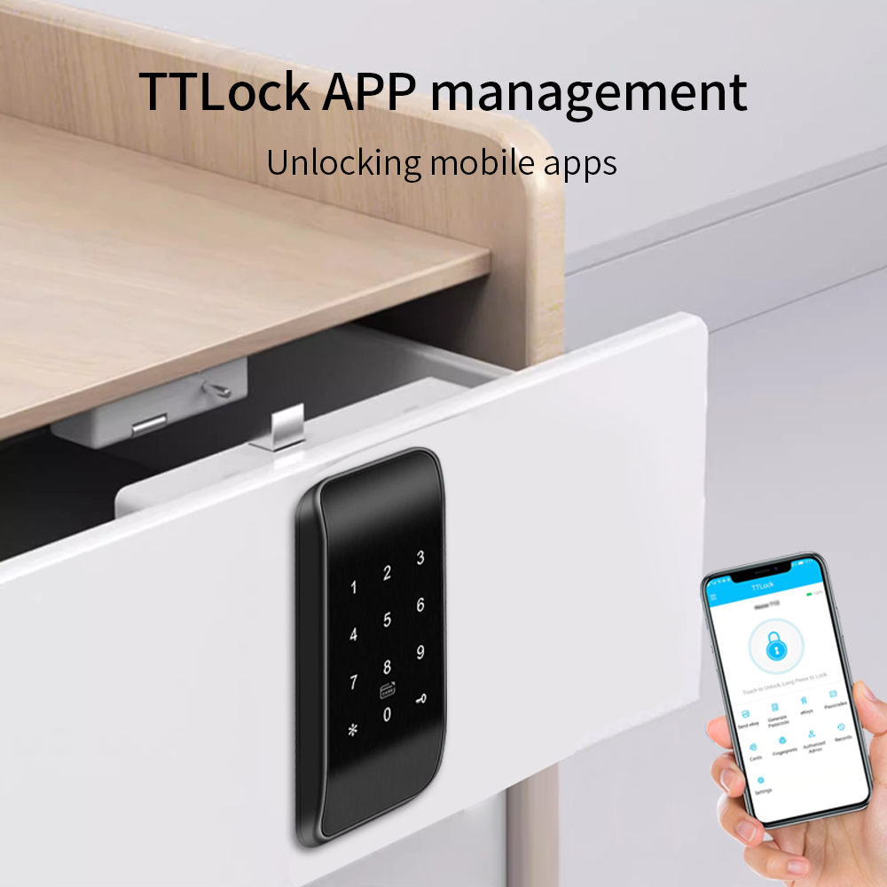 TTLOCK kunci laci sidik jari 1 - Furniture Hardware Brackets ulasan dan harga