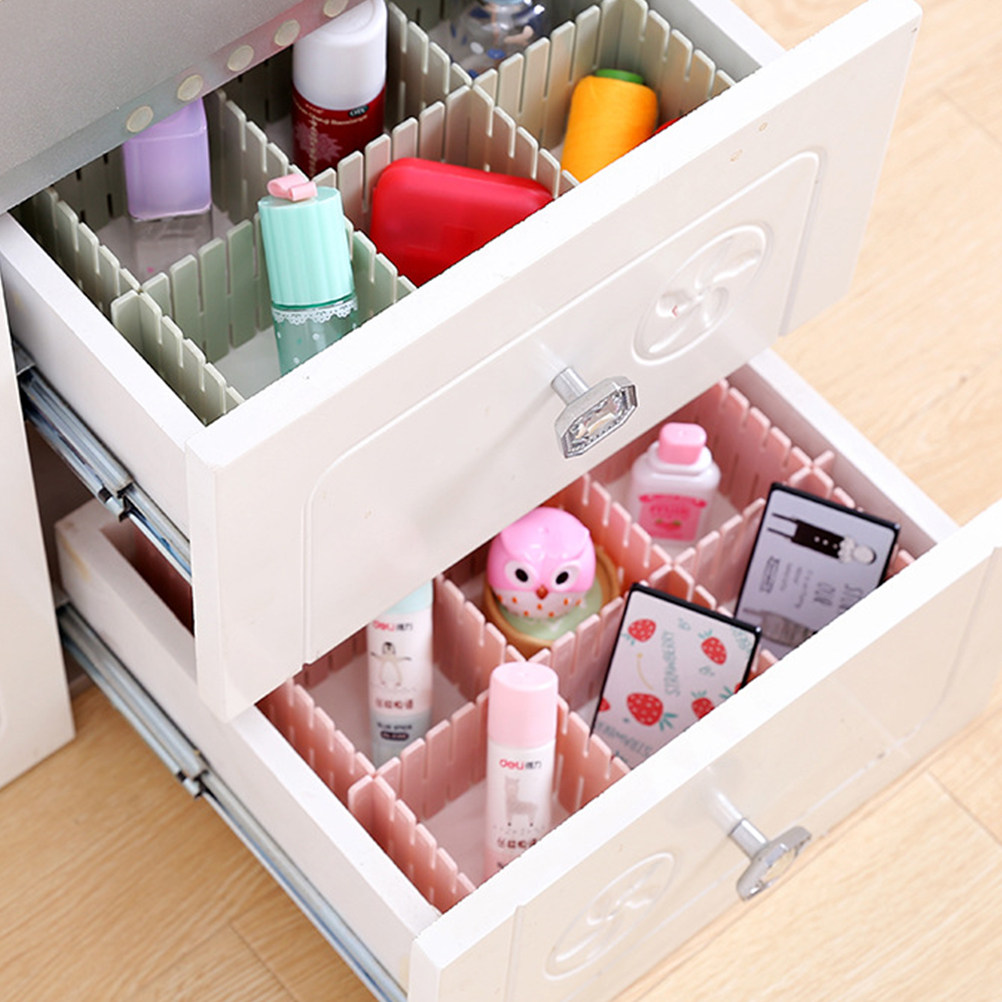 8Pcs Pembagi Laci yang Dapat D - Drawer Organizer Peg ulasan dan harga