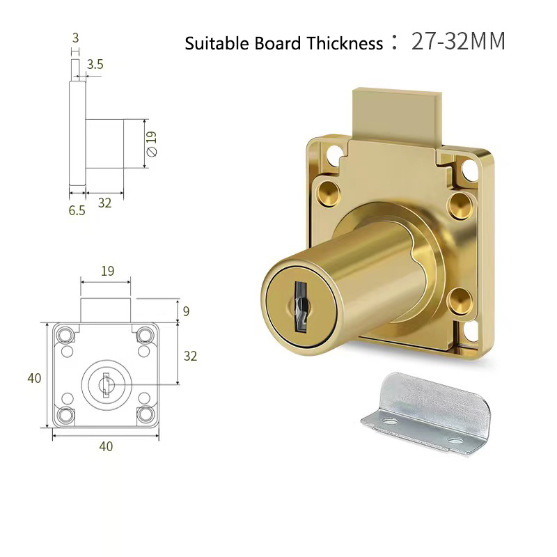 Yutoko kunci laci meja, kunci  - Furniture Hardware Brackets ulasan dan harga