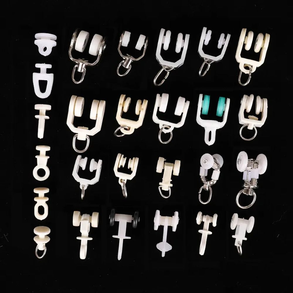 10 Buah Roda Tirai Lurus Melen - Furniture Hook Hardware ulasan dan harga