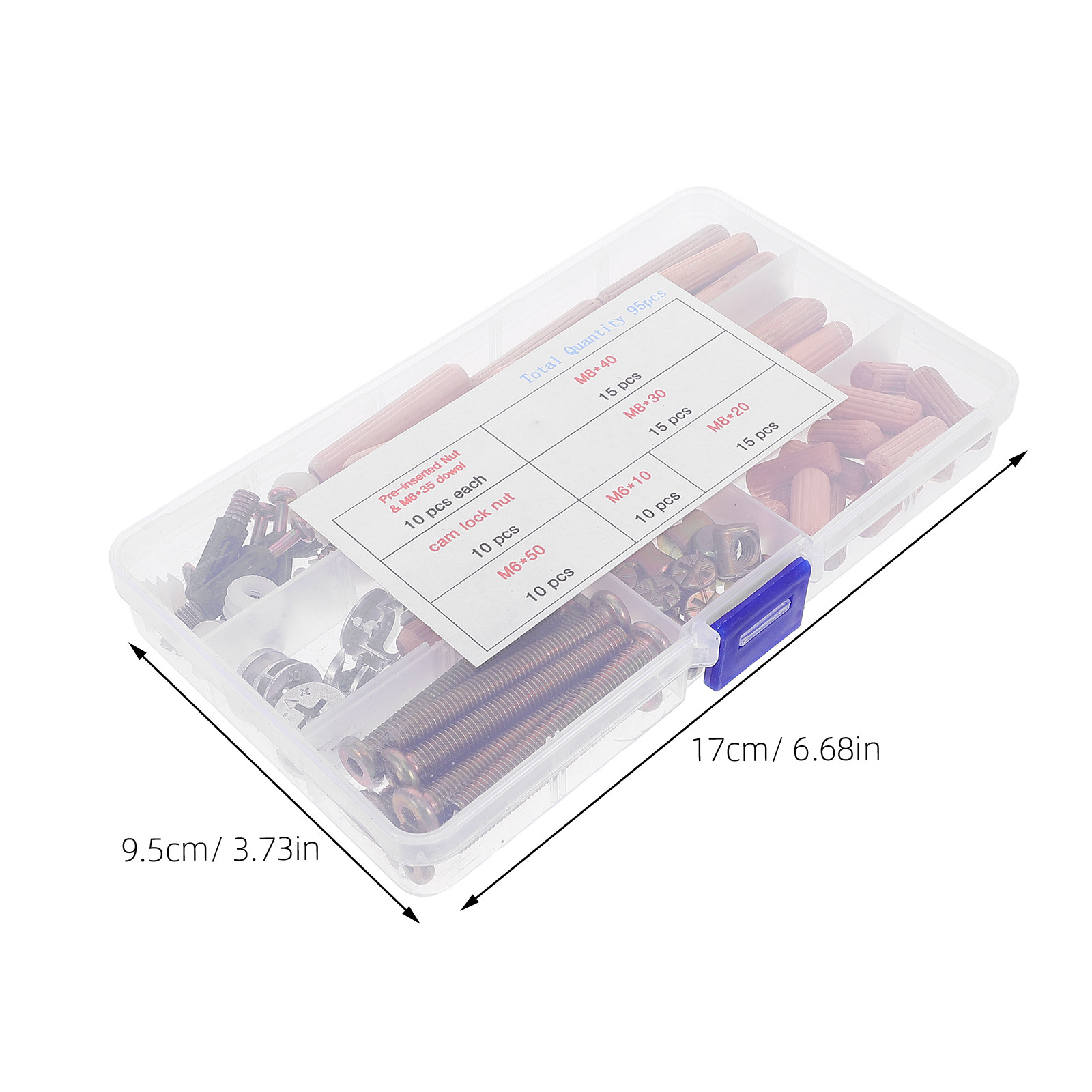 95Pcs Set Konektor Perangkat K - Furniture Hardware For Bed ulasan dan harga