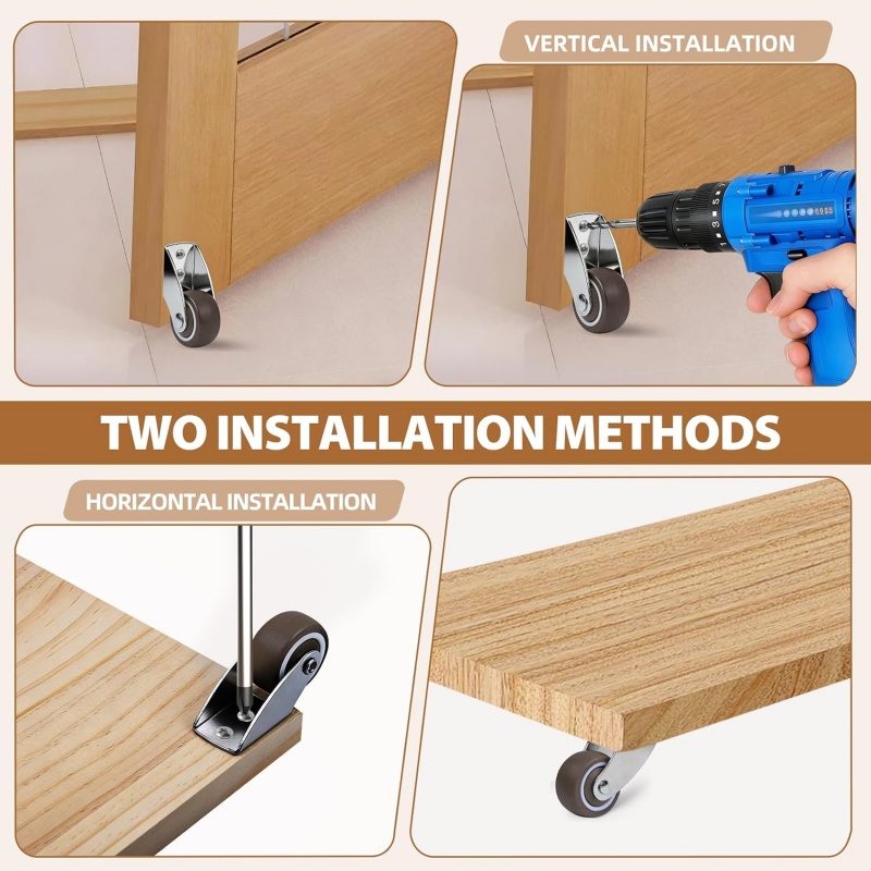 2/4 buah Roda Penyangga Bawah  - Furniture Hardware Types ulasan dan harga