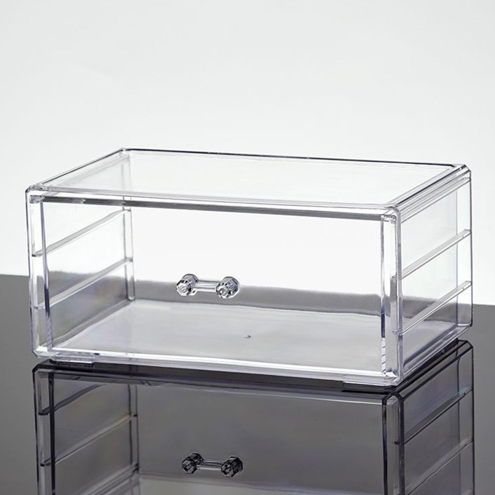 Kotak Penyimpanan Makeup Trans - Drawer Organizer Peg ulasan dan harga